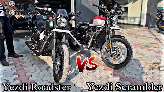 Yezdi Roadster VS Scrambler  Detailed Comparison [upl. by Armond]