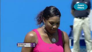 Serena Williams v Tsvetana Pironkova  Eastbourne 2011 R1 Highlights [upl. by Joleen]