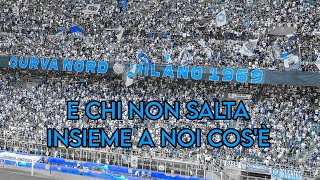 Inter Curva Nord Milano ⚫️🔵 coro E CHI NON SALTA INSIEME A NOI COSÈ [upl. by Radmilla]