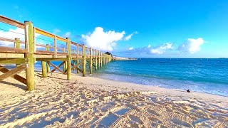 ☀️ Tropical Bahamas Beach Relaxing Ocean Ambience Grand Hyatt Baha Mar [upl. by Maurilla]