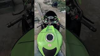 Morning start💚 kawasakizx10rr zx10r coldstart bikelife youtubeshorts [upl. by Nawd559]