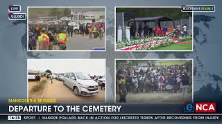 Mangosuthu Buthelezi  Departure to the cemetery [upl. by Aillimac]