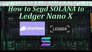 Send Solana from Phantom to Ledger Nano X Hardware Wallet How To Guide [upl. by Aisatan]