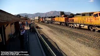 Tehachapi Depot Railroad Museum  Tehachapi Live Train Cam 2 [upl. by Serg]