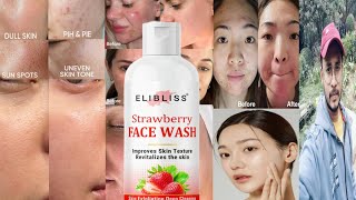 Elibliss Strawberry Face Wash  Honest Review [upl. by Annaiel]