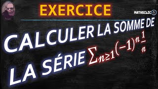 🔴MATHSCLIC EXERCICE POST BAC  SOMME DE LA SÉRIE HARMONIQUE ALTERNÉE  FORMULE DE TAYLORLAGRANGE [upl. by Mian334]