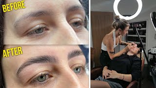 The Most Satisfying Brows Ive Ever Fixed Brow Lamination Training [upl. by Nary]