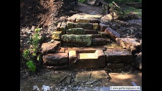 Gartenprojekt Stufen aus Naturstein [upl. by Ahael921]