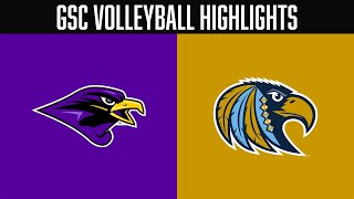 Montevallo at Mississippi College  GSC Volleyball Highlights  Oct 29 2024 [upl. by Retrop]