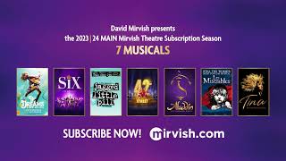 202324 Mirvish Theatre Main Subscription Season [upl. by Aihsyak130]