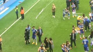 Cesc Fabregas is Magic Song With Daughter 20142015 Premier League Celebrations [upl. by Annais]