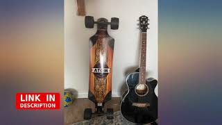 Atom Longboards Atom AllTerrain Longboard  39quot  Woody revieww [upl. by Ivanna221]