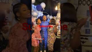 enioluwa ft Hilda baci in birthday party 🎉🎉 viral viralvideo hilda enioluwa [upl. by Ahsikit378]