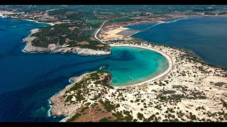 Gialova Lagoon Voidokilia Beach in Messinia Greece 4k [upl. by Hauhsoj378]