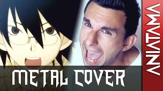 Sayonara Zetsubou Sensei OP Metal Cover  Hito Toshite Jiku Ga Bureteiru [upl. by Ailehc]