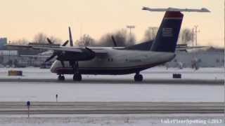 US Airways Piedmont Airlines DHC8102 N908HA Landing [upl. by Faust]