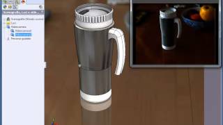 SolidWorks PhotoView 360  Rendering finale [upl. by Ardnusal822]