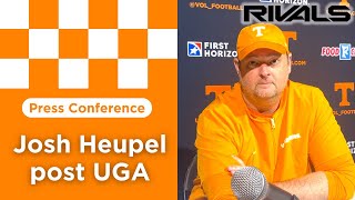 Tennessee football coach Josh Heupel reacts to loss to Georgia [upl. by Siroval]