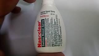 Nasoclear Saline Nasal Spray Review [upl. by Mellisa]