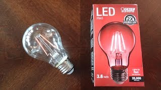 FEIT 36watt Red Filament LED Light Bulb [upl. by Angrist]