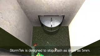 StormTekTM Full Trash Capture Devices Keep Waterways Clean  Best Connector Pipe Screen [upl. by Garson378]