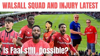 Walsall squad and injury latest [upl. by Dorahs]