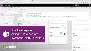 How to integrate Microsoft Planner into PowerApps with QuickTask [upl. by Krissy]