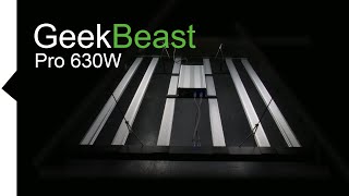 Geekbeast Pro LED Grow Light PAR test and review [upl. by Almeria290]