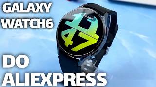 Chegou Galaxy Watch 6 do Aliexpress barato e completo  Unboxing e Review [upl. by Thisbee]