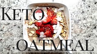 Keto amp Vegan 2 Minute Oatmeal  Low Carb Porridge  Keto Breakfast Recipes [upl. by Baram]