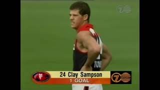 1996 Rd 2  Clay Sampson  First Goal in the AFL  Melbourne v Collingwood MCG [upl. by Tamis]