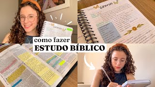 COMO FAZER ESTUDO BÍBLICO ✨ Passo a passo e bem explicado [upl. by Hyacinth132]