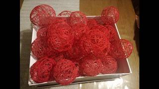 Kako izraditi kuglice za Božić  How to make Christmas balls [upl. by Ehudd]