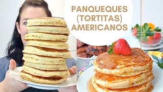 Cómo hacer Tortitas Americanas Panqueques 🥞 Auténticas y Esponjosas [upl. by Ninon]