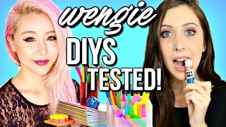 Wengie DIYs  Life Hacks TESTED DIY Edible School Supplies Life Hacks DIY Instant Ice amp More [upl. by Norahs506]