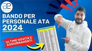 Bando per PERSONALE ATA 2024 Ultime Novità e Aggiornamenti [upl. by Fedak]