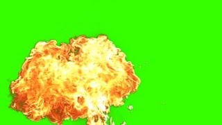 Fire Explosion Effect  green screen 11  free use [upl. by Sirraf897]