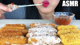 ASMR CHEESY MOZZARELLA STICKS MUKBANG Crunchy Eating Sounds  ASMR EATING NO TALKING  ASMR Phan [upl. by Tirrell]