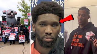 Sixers amp Knicks Game 3 Sixers workers BOYCOTT Josh Hart admits he wanted 76ers to draft him [upl. by Dahlia]