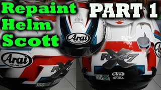 Bikin Replika Arai RX7X Basic Helm Scott  part 1 [upl. by Alien]