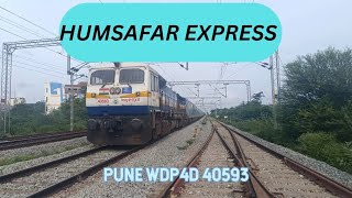 22498 SHRI GANGANAGAR HUMSAFAR EXPRESS railfans railway train wdp4d india [upl. by Ahter831]