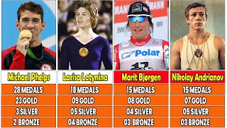 Athletes with the most Olympic Medals Summer Olympic Games [upl. by Argyres]