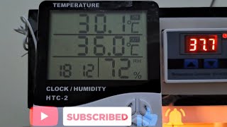 Cara setting Hygrometer Thermometer HTC2  Pengukur suhu dan kelembaban ruangan [upl. by Odnumde]