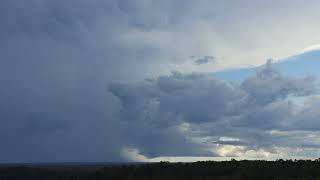 Distant Time lapse of isolated Supercell storm south of Nowra [upl. by Etan]