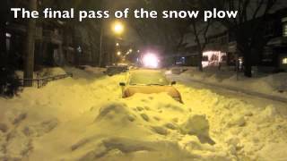 City Snow Removal  Montreal Qc  Jan 4 2013 [upl. by Adlemi286]