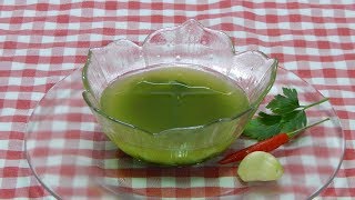 Receta fácil y rápida de salsa mojo verde [upl. by Attiuqram]