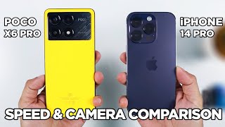 POCO X6 Pro vs iPhone 14 Pro SPEED TEST amp CAMERA Comparison  Zeibiz [upl. by Lief]