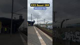 OffenbachOst Vorbeifahrt BR403ICE3➡️BasselSBB br403 ice3 shorts [upl. by Laundes]