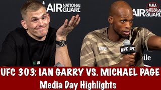 UFC 303 Ian Machado Garry amp Michael Page Media Day Highlights [upl. by Ymassej]