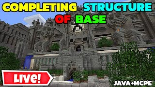 Making Structure of My Mega Base in Minecraft Hardcore Live [upl. by Alrad]